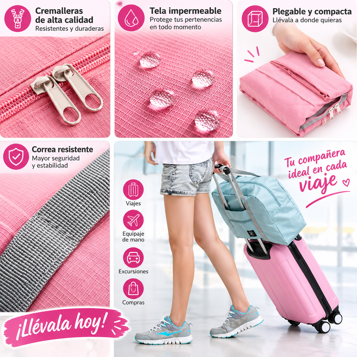 BOLSA DE VIAJE PLEGABLE